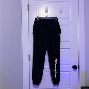 Women’s Champion Black Joggers with Logo